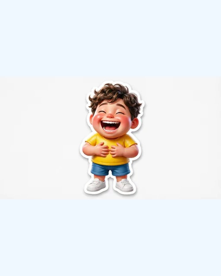 3D-иллюстрация смеха — смешная история с Арчи