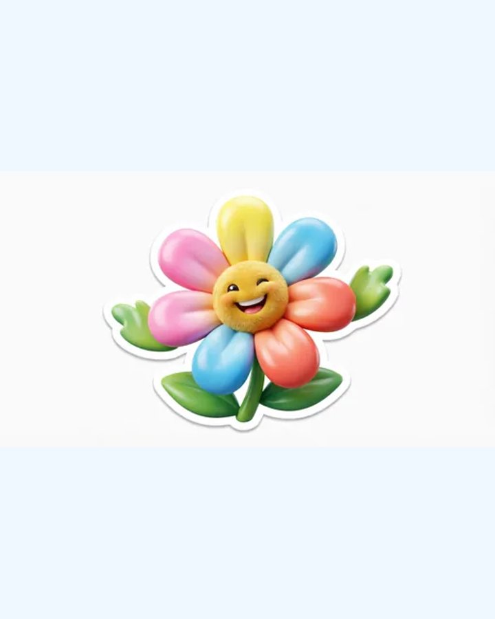 3D-иллюстрация цветка — театр по картинкам с Арчи